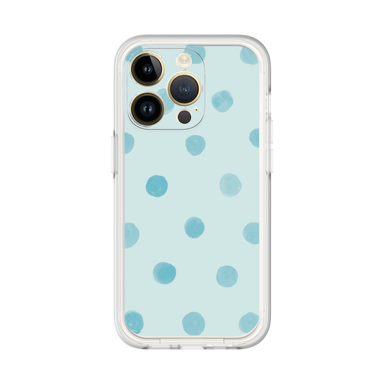 Premium Panel［ Watercolor Dots Retro Color - Light Blue ］