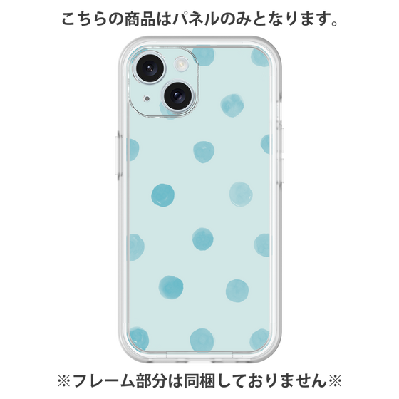 Premium Panel［ Watercolor Dots Retro Color - Light Blue ］