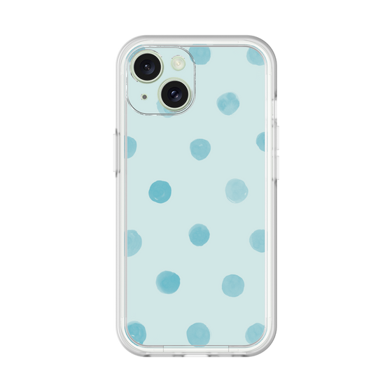 Premium Panel［ Watercolor Dots Retro Color - Light Blue ］
