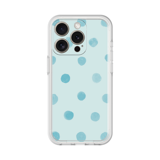 Premium Panel［ Watercolor Dots Retro Color - Light Blue ］