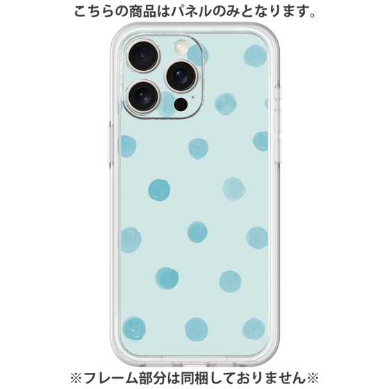 Premium Panel［ Watercolor Dots Retro Color - Light Blue ］