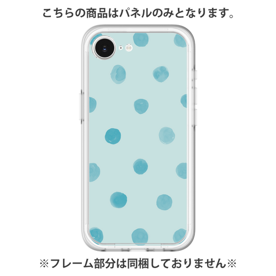 Premium Panel［ Watercolor Dots Retro Color - Light Blue ］