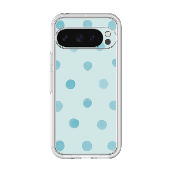 Premium Panel［ Watercolor Dots Retro Color - Light Blue ］