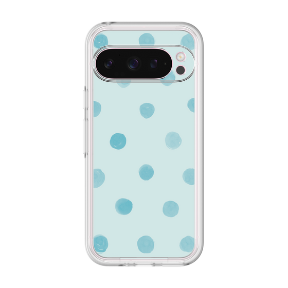Premium Panel［ Watercolor Dots Retro Color - Light Blue ］