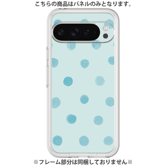 Premium Panel［ Watercolor Dots Retro Color - Light Blue ］
