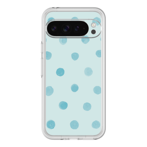 Premium Panel［ Watercolor Dots Retro Color - Light Blue ］