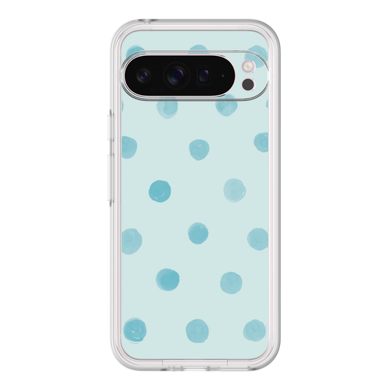 Premium Panel［ Watercolor Dots Retro Color - Light Blue ］