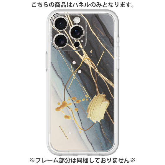 Premium Panel［ Marble Nuance Painting Black ］