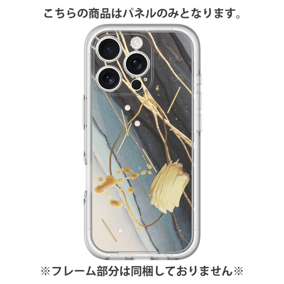 Premium Panel［ Marble Nuance Painting Black ］