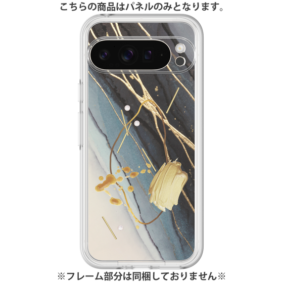 Premium Panel［ Marble Nuance Painting Black ］