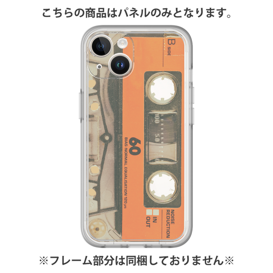 Premium Panel［ RETORO CASSETTE TAPE - Skeleton Orange ］