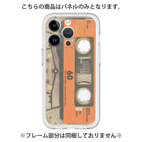 Premium Panel［ RETORO CASSETTE TAPE - Skeleton Orange ］