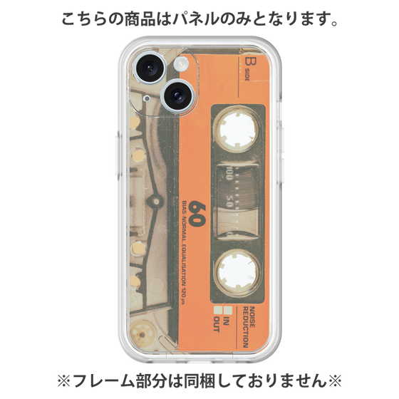 Premium Panel［ RETORO CASSETTE TAPE - Skeleton Orange ］