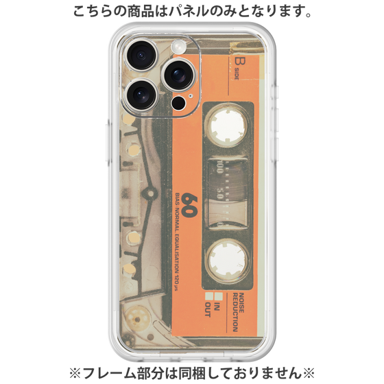 Premium Panel［ RETORO CASSETTE TAPE - Skeleton Orange ］
