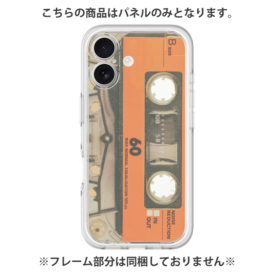 Premium Panel［ RETORO CASSETTE TAPE - Skeleton Orange ］