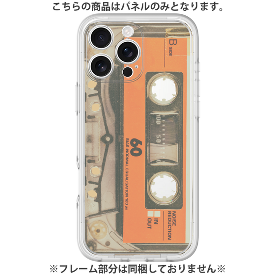 Premium Panel［ RETORO CASSETTE TAPE - Skeleton Orange ］