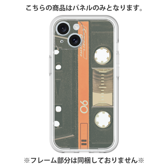 Premium Panel［ RETORO CASSETTE TAPE - Opacity Black ］