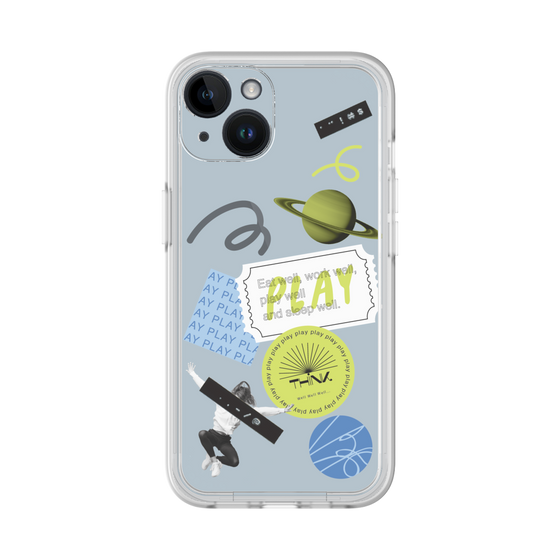 Premium Panel［ Playful sticker - Dusty Blue ］