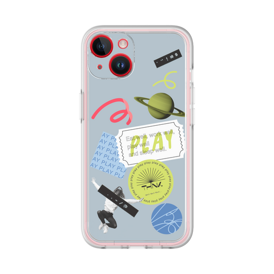 Premium Panel［ Playful sticker - Dusty Blue ］