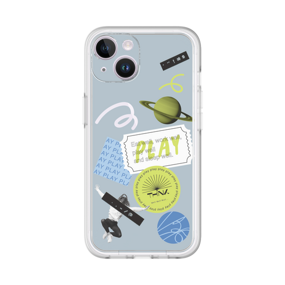 Premium Panel［ Playful sticker - Dusty Blue ］