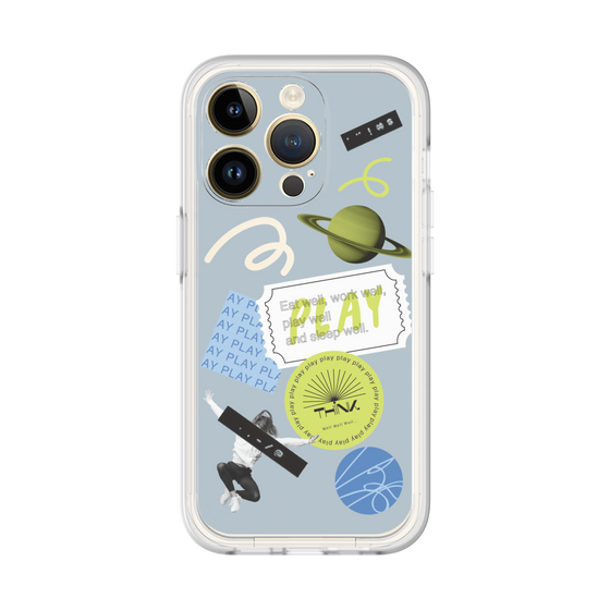 Premium Panel［ Playful sticker - Dusty Blue ］