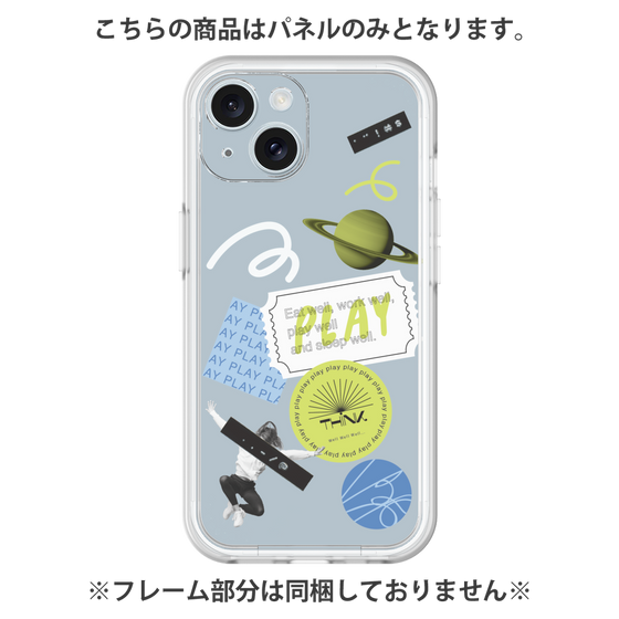 Premium Panel［ Playful sticker - Dusty Blue ］