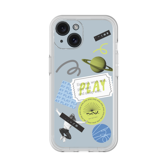 Premium Panel［ Playful sticker - Dusty Blue ］