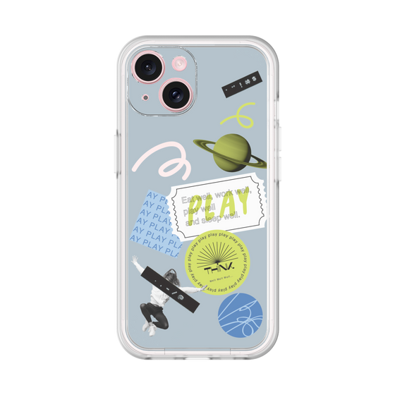Premium Panel［ Playful sticker - Dusty Blue ］