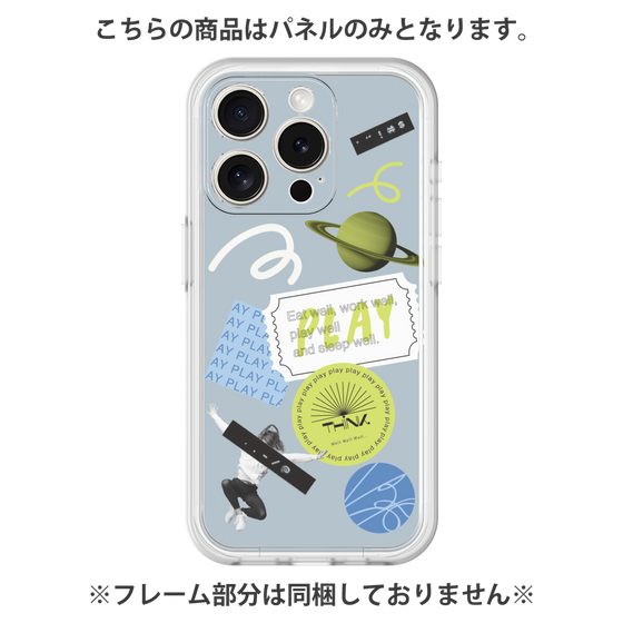 Premium Panel［ Playful sticker - Dusty Blue ］