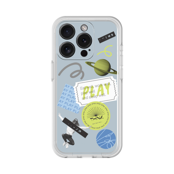 Premium Panel［ Playful sticker - Dusty Blue ］