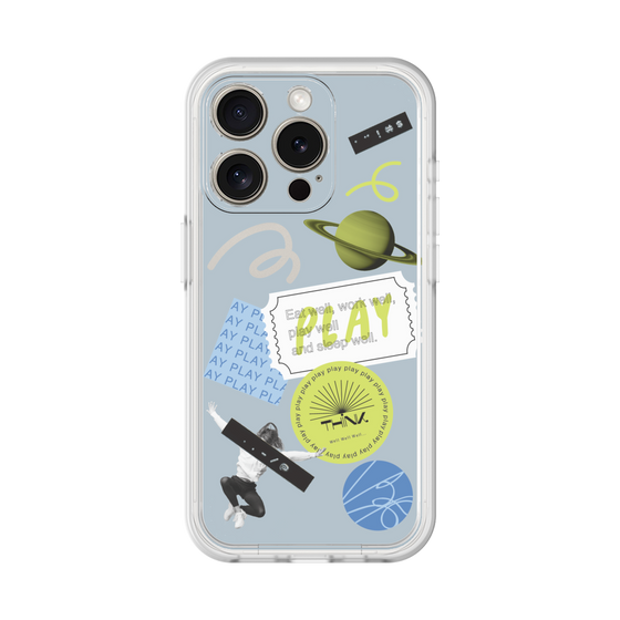 Premium Panel［ Playful sticker - Dusty Blue ］
