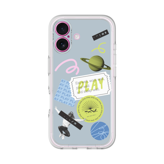 Premium Panel［ Playful sticker - Dusty Blue ］
