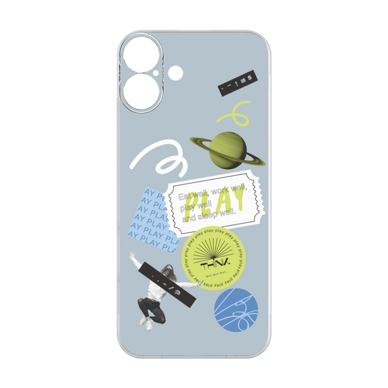 Premium Panel［ Playful sticker - Dusty Blue ］