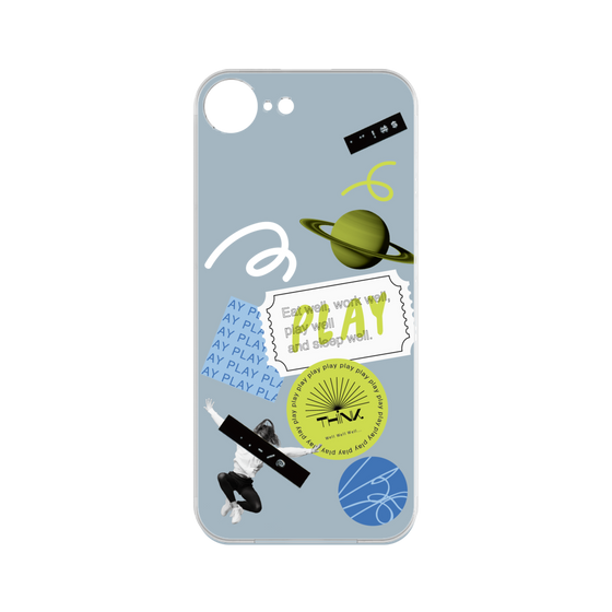 Premium Panel［ Playful sticker - Dusty Blue ］