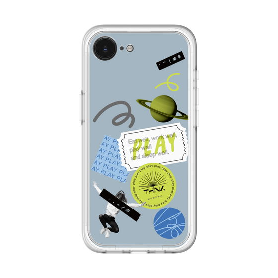 Premium Panel［ Playful sticker - Dusty Blue ］