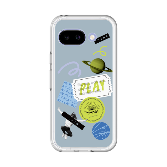 Premium Panel［ Playful sticker - Dusty Blue ］