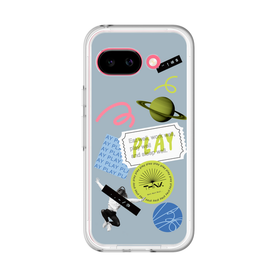 Premium Panel［ Playful sticker - Dusty Blue ］