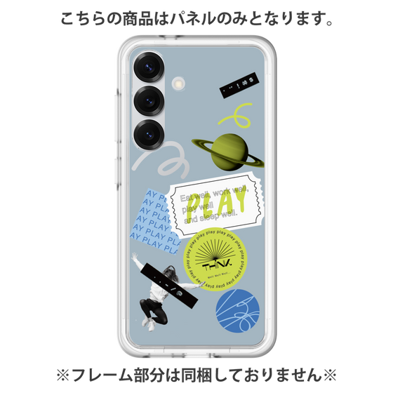 Premium Panel［ Playful sticker - Dusty Blue ］