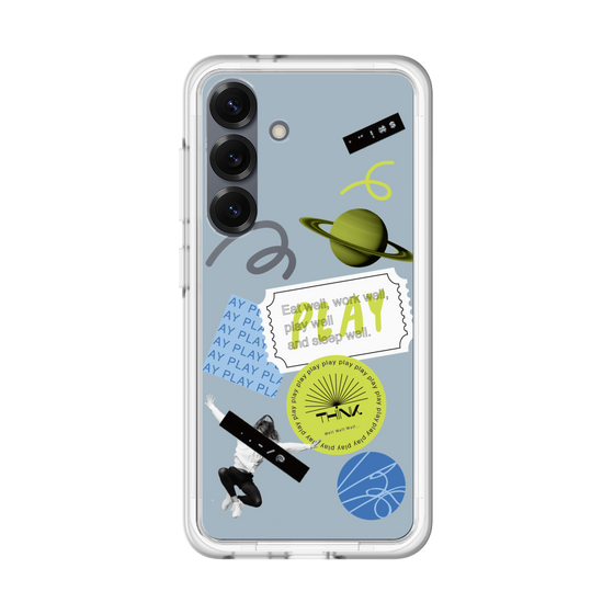Premium Panel［ Playful sticker - Dusty Blue ］