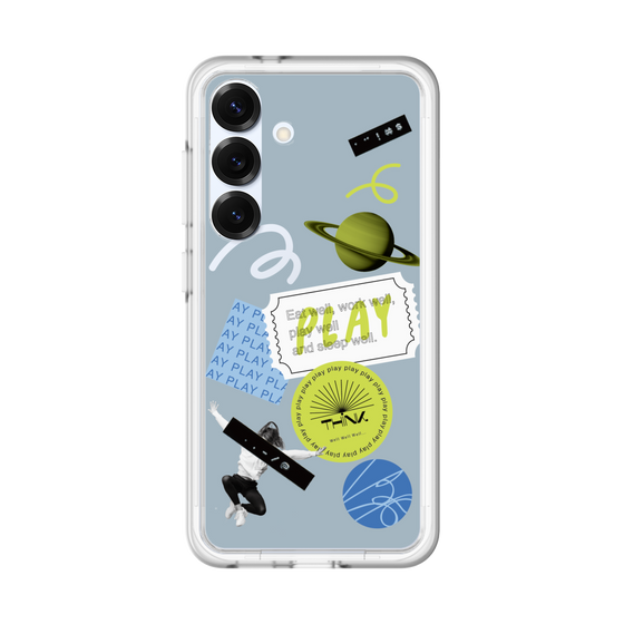 Premium Panel［ Playful sticker - Dusty Blue ］
