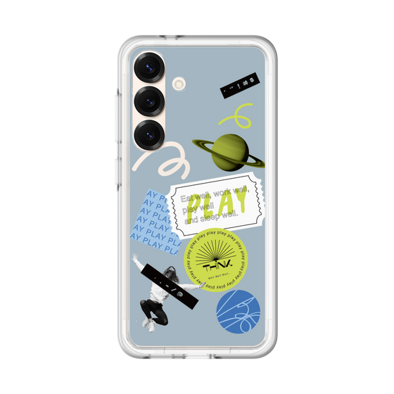 Premium Panel［ Playful sticker - Dusty Blue ］