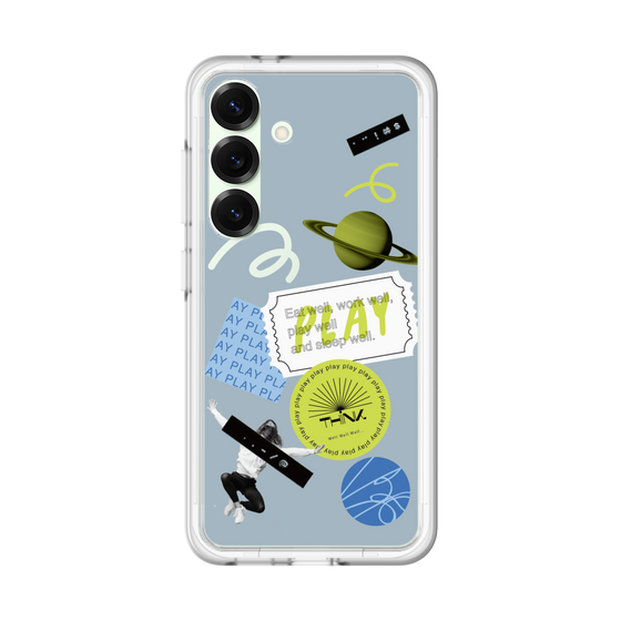 Premium Panel［ Playful sticker - Dusty Blue ］
