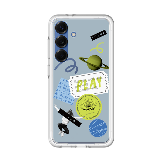 Premium Panel［ Playful sticker - Dusty Blue ］