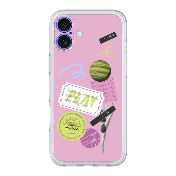 Premium Panel［ Playful sticker - Dusty Pink ］