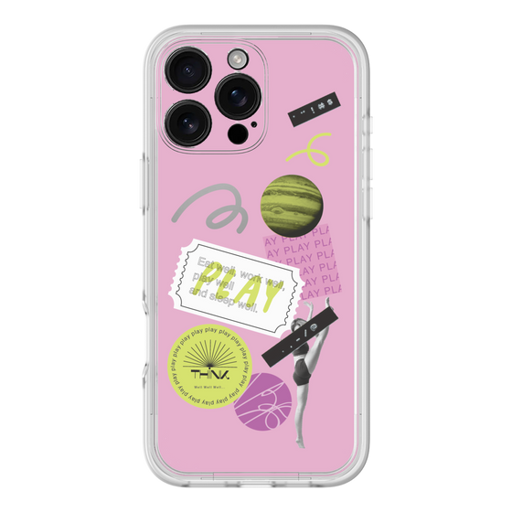 Premium Panel［ Playful sticker - Dusty Pink ］
