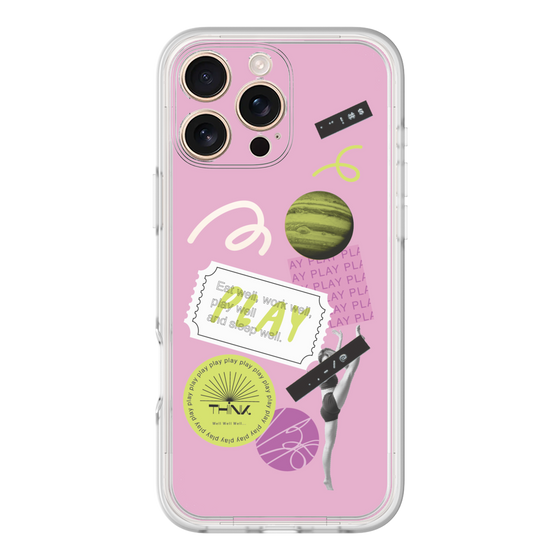 Premium Panel［ Playful sticker - Dusty Pink ］
