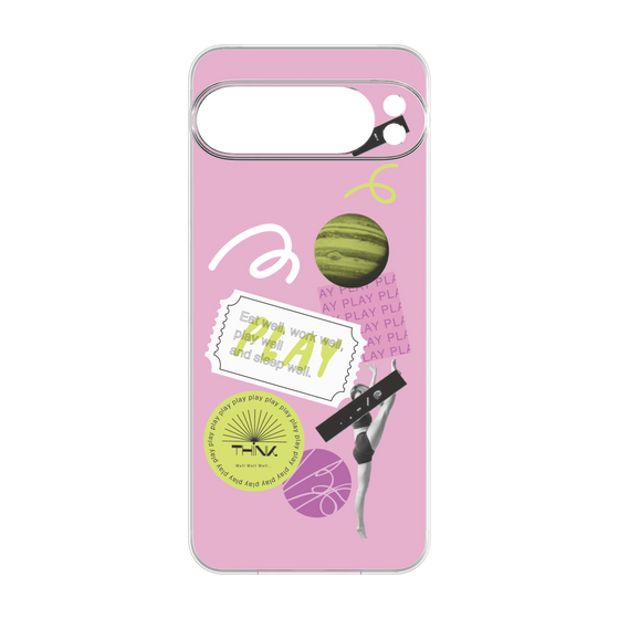 Premium Panel［ Playful sticker - Dusty Pink ］