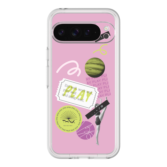 Premium Panel［ Playful sticker - Dusty Pink ］