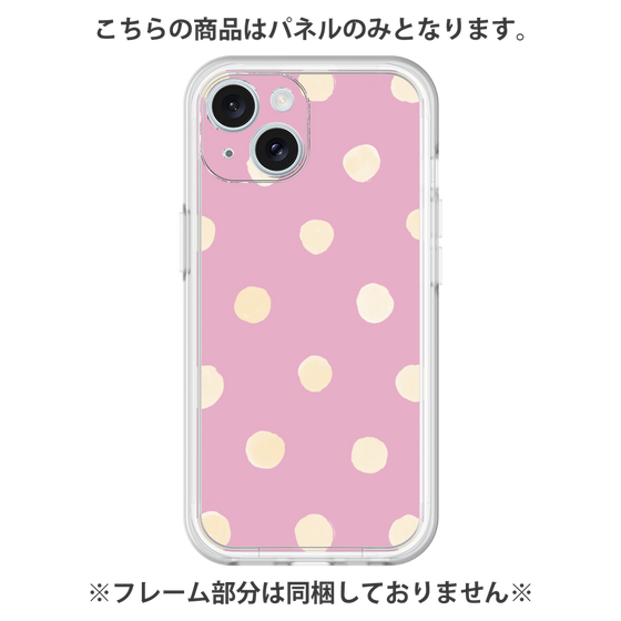 Premium Panel［ Watercolor Dots Retro Color - Pink ］