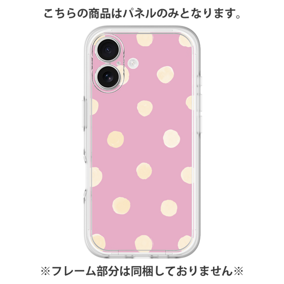 Premium Panel［ Watercolor Dots Retro Color - Pink ］